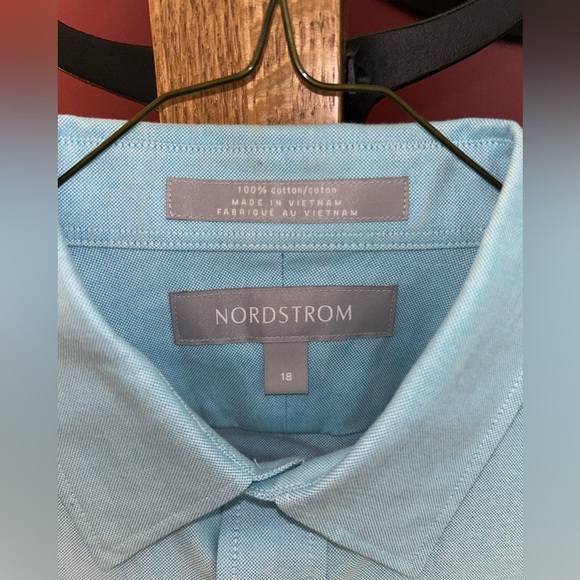 Nordstrom Light Blue Youth Dress Shirt - Picture 2 of 2
